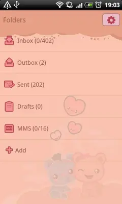 GO SMS Pro Loving Bears Theme android App screenshot 0