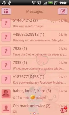 GO SMS Pro Loving Bears Theme android App screenshot 3